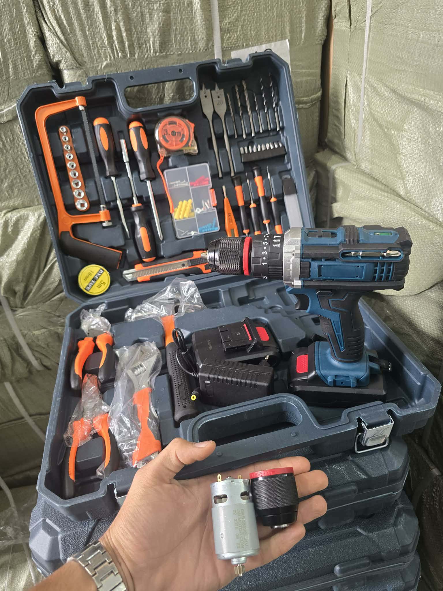 Kit Perceuse Sans Fil 48V + Coffret Outils Complet – Double Batterie