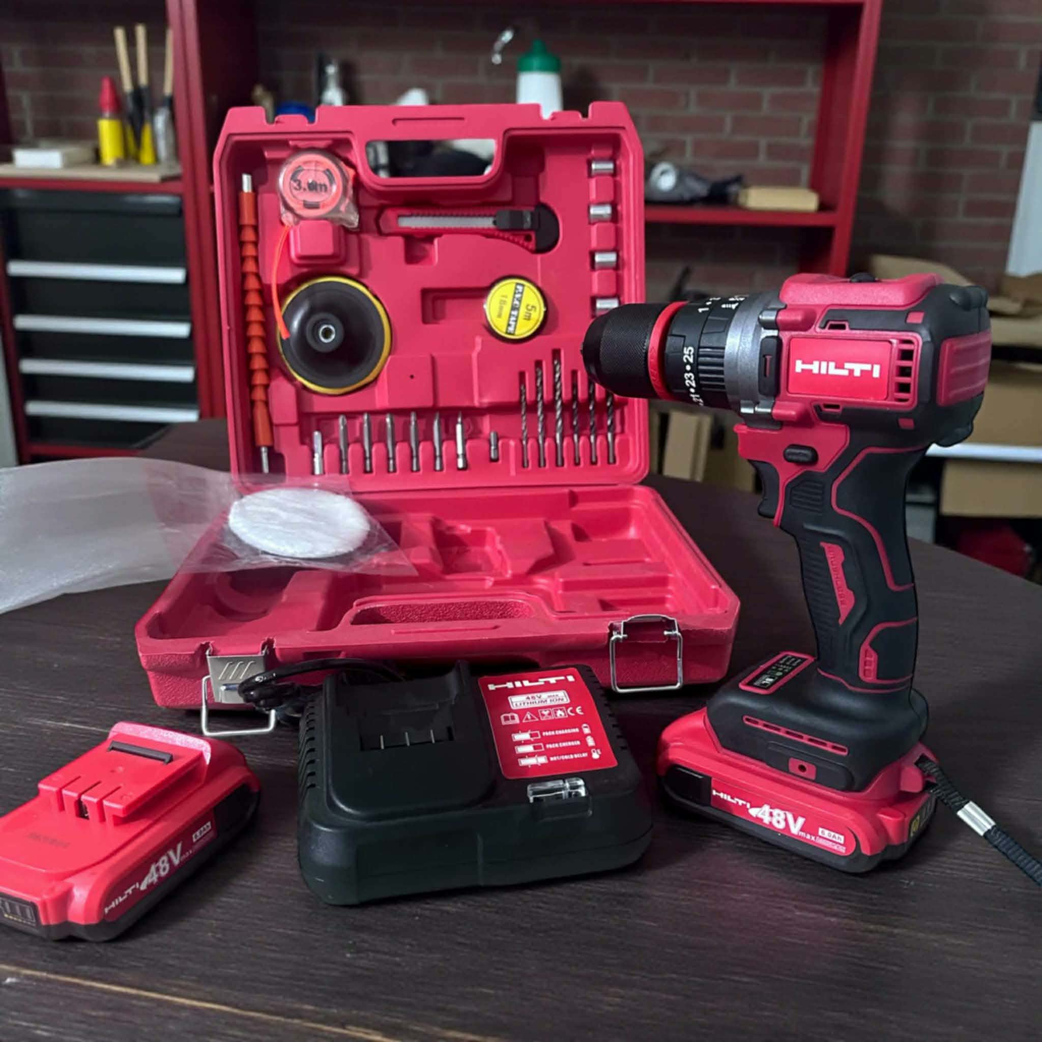 Perceuse Visseuse Sans Fil avec Coffret – Double Batterie