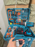 Kit Perceuse Sans Fil 48V + Coffret Outils Complet – Double Batterie